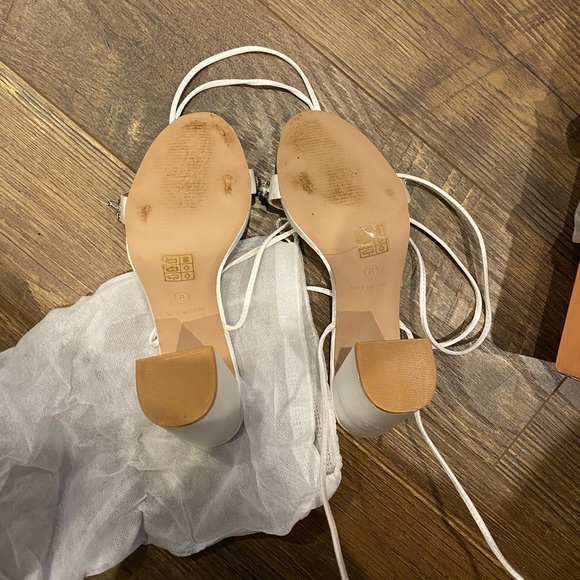 ASOS White Bridal Heels - Size 9 - Picture 2 of 5